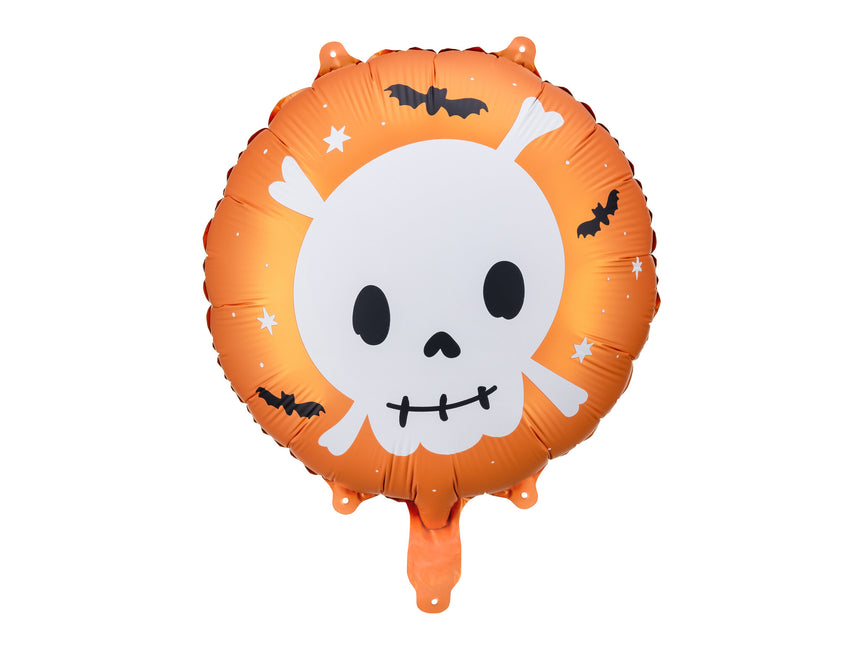 Halloween Helium Ballon Doodshoofd Leeg 45cm