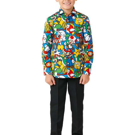 Super Mario Overhemd Jongen OppoSuits