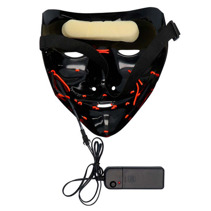 Halloween Led-Masker Killer Smile Rood