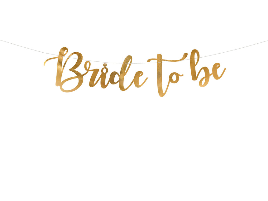 Bruiloft Slinger Bride To Be Goud 80cm