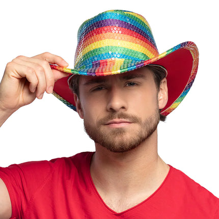 Hoed Regenboog Cowboy