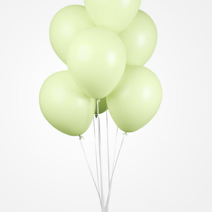 Groene Ballonnen Pastel Macaron 30cm 25st