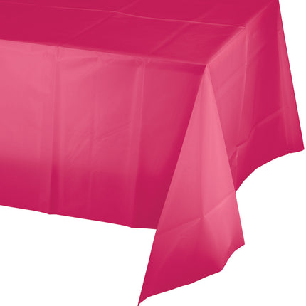 Fuchsia Tafelkleed Plastic 2,74m