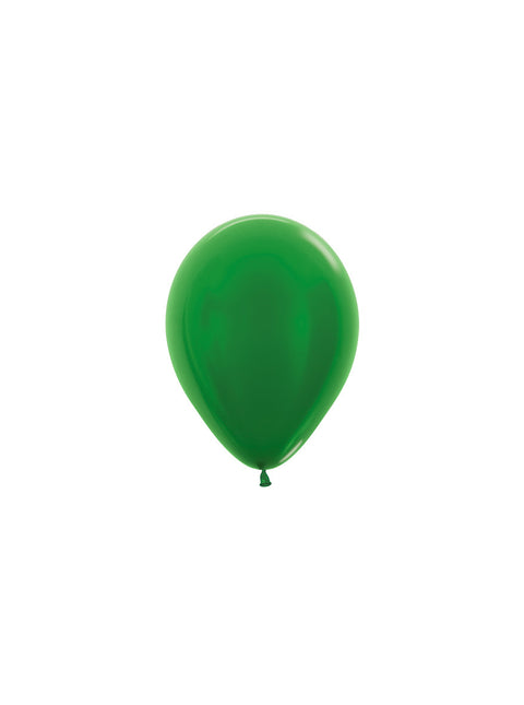 Ballonnen Metallic Green 12cm 50st