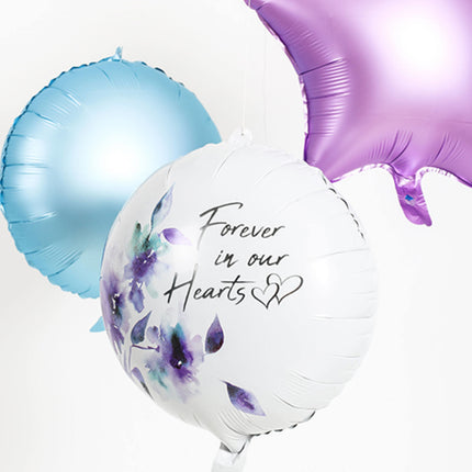 Helium Ballon Forever In Our Hearts Leeg 45cm