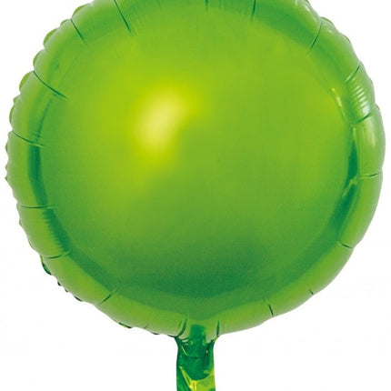 Helium Ballon Rond Groen Leeg 45cm