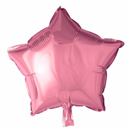 Helium Ballon Ster Lichtroze 46cm leeg