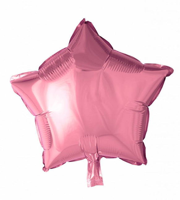 Helium Ballon Ster Lichtroze 46cm leeg