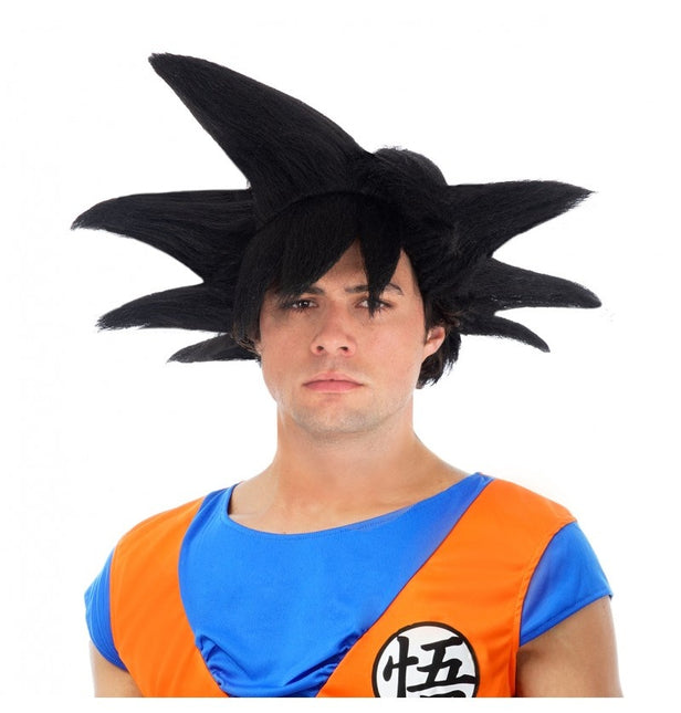 Goku Saiyan Pruik Zwart Dragon Ball Z