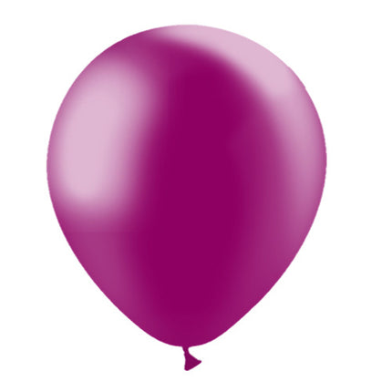 Fuchsia Ballonnen Metallic 30cm 50st