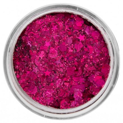 PXP Pressed Chunky Glitter Creme Pink Fuchsia 10ml