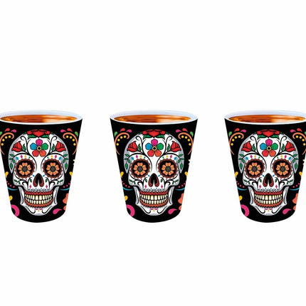 Dia De Los Muertos Shotglazen 5cm 3st