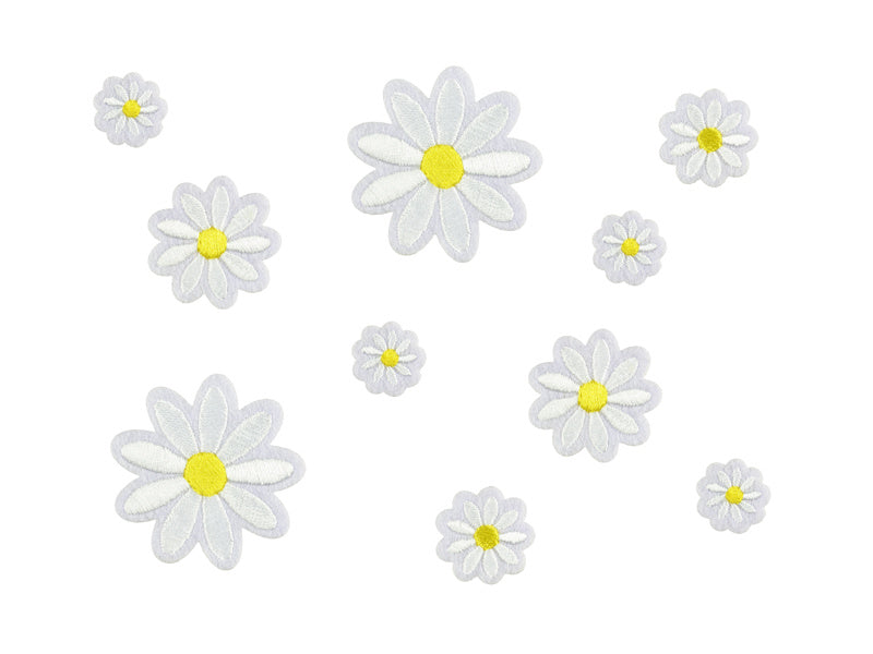 Strijk Embleem Bloemen 10st