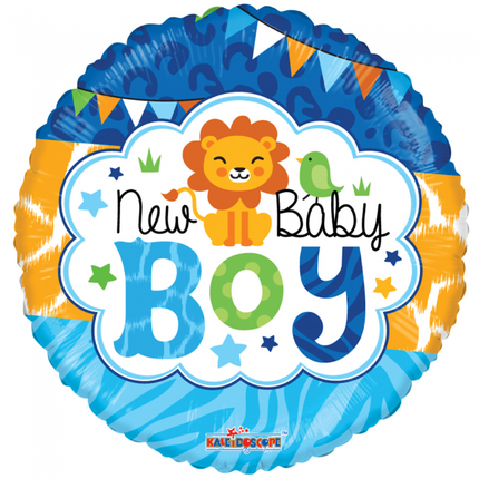 Helium Ballon Geboorte New Baby Boy 45cm leeg