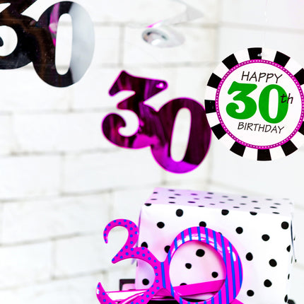 Bril 30 Jaar Fuchsia