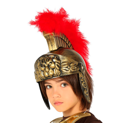 Romeinse Helm Goud Kind