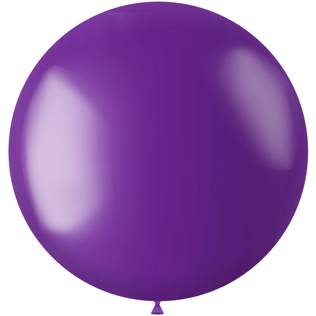 Paarse Ballon Metallic Violet Purple 80cm