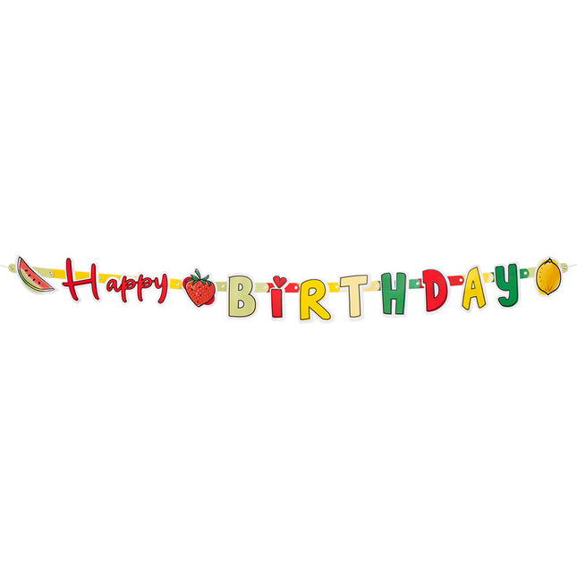 Happy Birthday Letterslinger Fruit Karton 3m