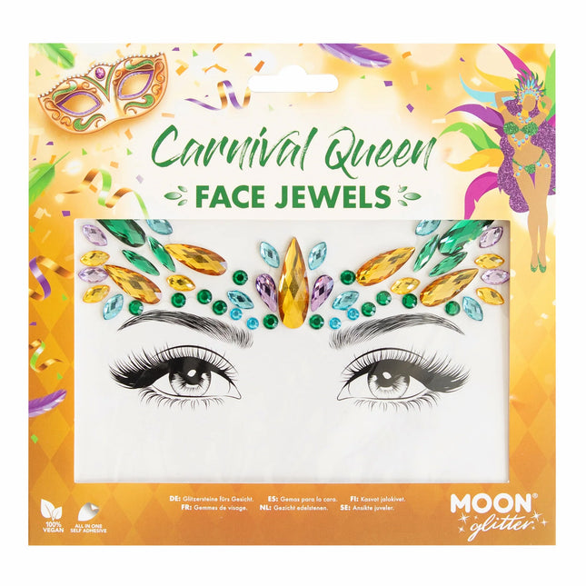 Moon Glitter Face Jewels Carnival Queen