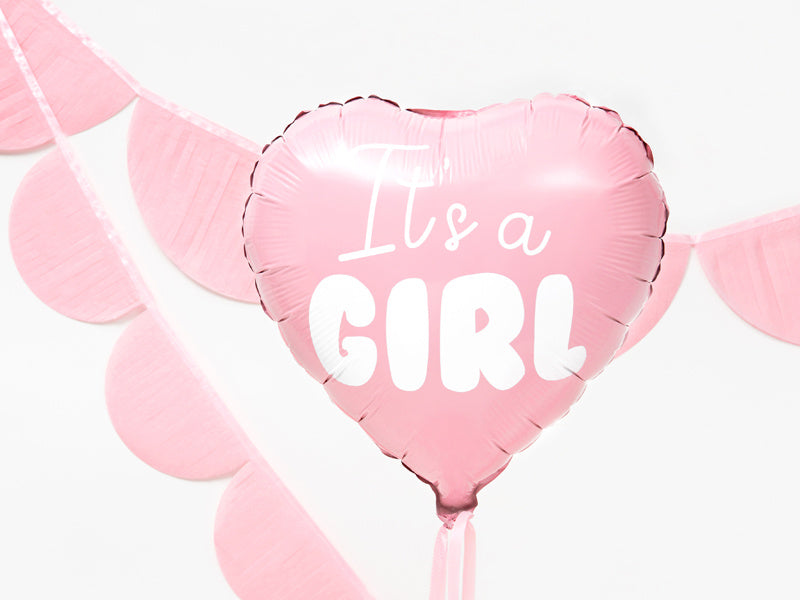 Helium Ballon Hart It'S A Girl Leeg 45cm