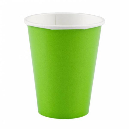 Lime Groene Bekers Karton 266ml 8st