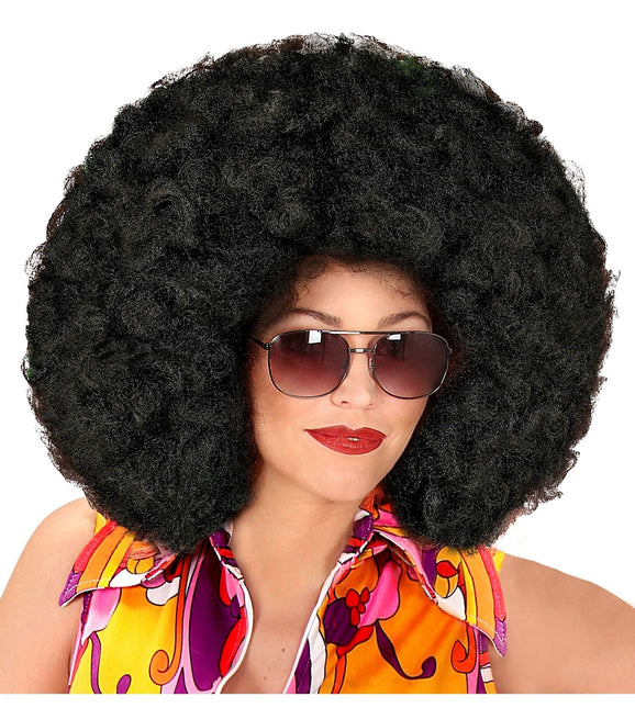 Zwarte Pruik Maxi Afro