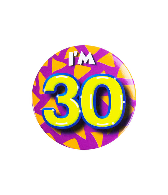 I'm 30 Button 30 Jaar 5,5cm