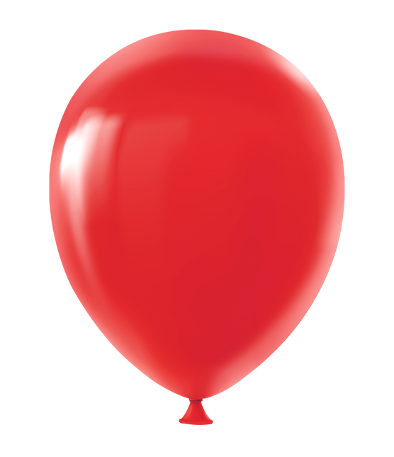 Rode Ballonnen Metallic 30cm 8st