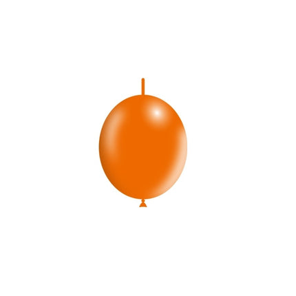 Oranje Knoopballonnen 15cm 100st