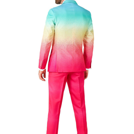 Regenboog Fuchsia Blauw Pak Heren OppoSuits