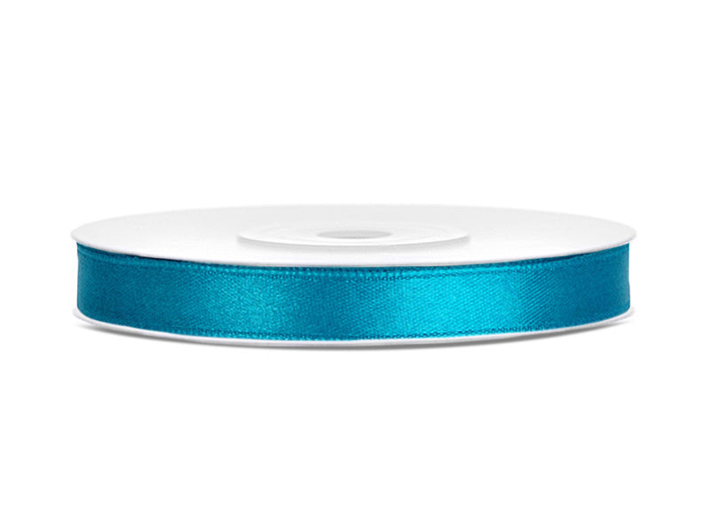 Satijn Lint Turquoise 6mm 25m