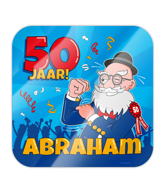 Abraham Deurbord Cartoon 50cm