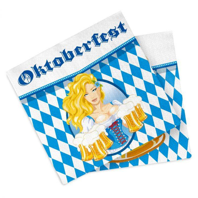 Oktoberfest Servetten 33cm 20st