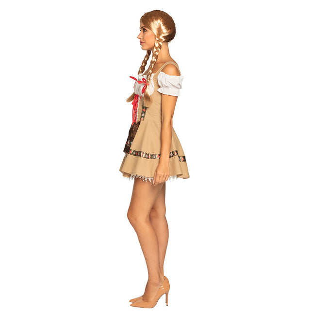 Dirndl Jurk Oktoberfest Bruin