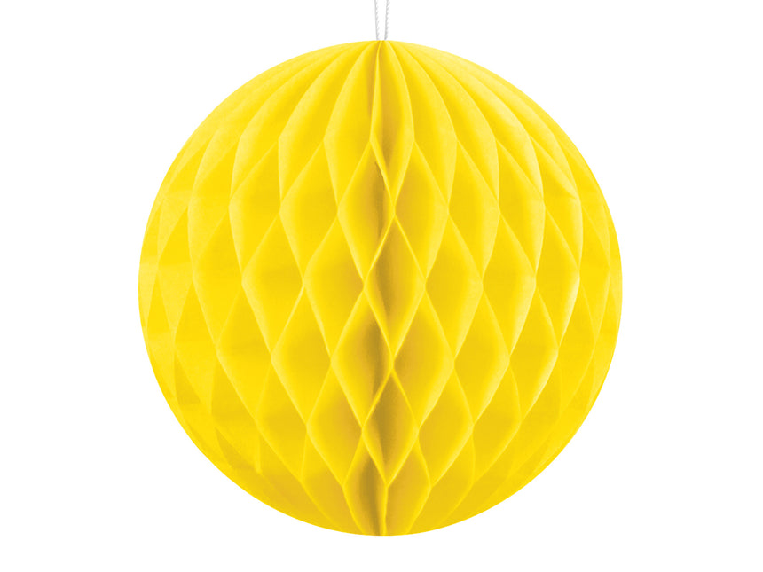 Honeycomb Bal Geel 10cm