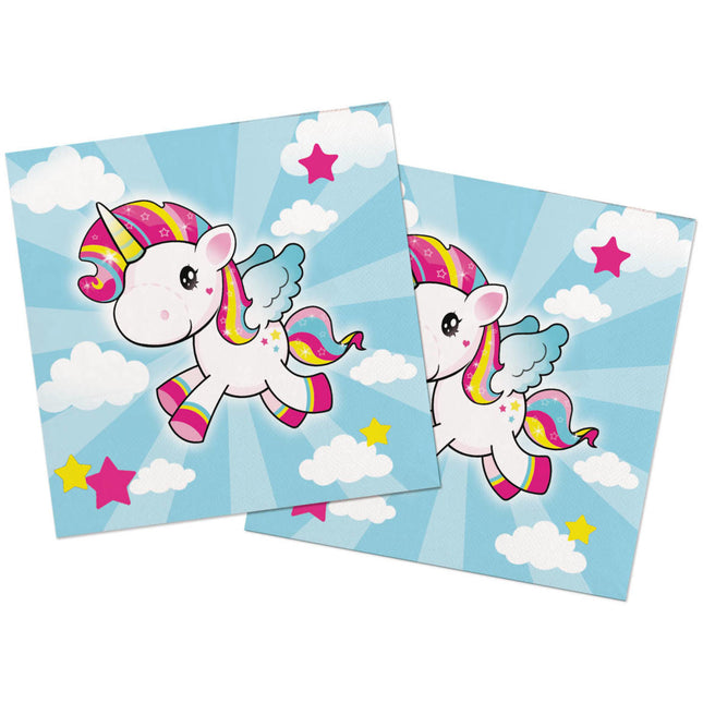 Unicorn Servetten Feest 33cm 20st