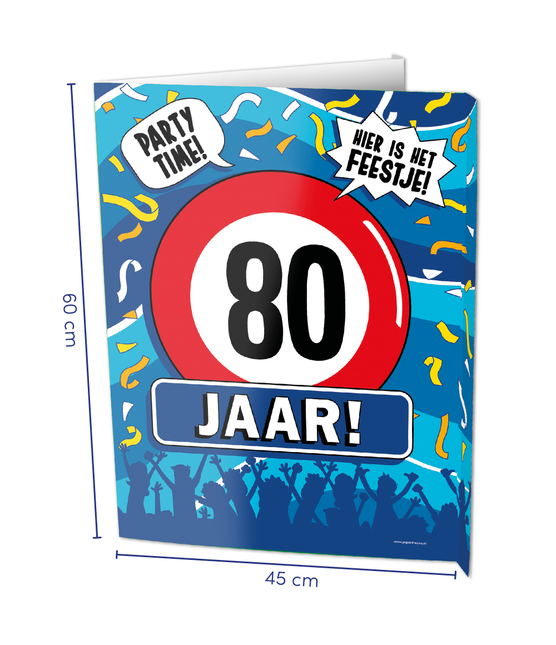 Raambord 80 jaar 60cm