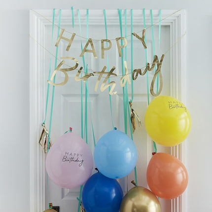 Happy Birthday Decoratie Set 9 delig