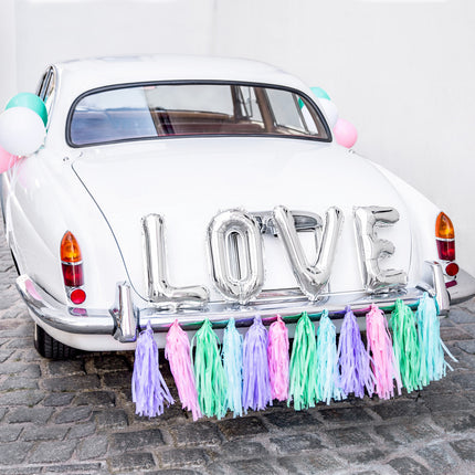 Auto Decoratie Set Bruiloft Love