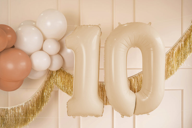 Foil Balloon Number ''1'', 72cm, beige