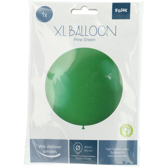 Groene Ballonn Pine Green 80cm