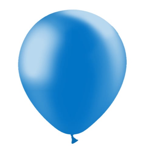 Blauwe Ballonnen Metallic 30cm 50st