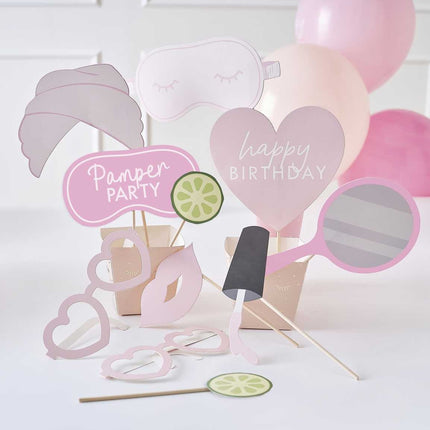 Pamper Party Photobooth Props 10st