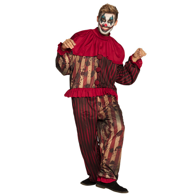 Halloween Clown Kostuum Rood