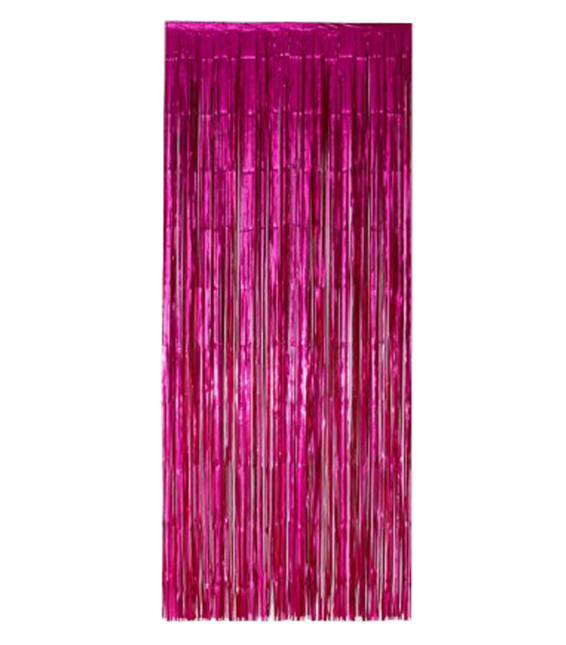 Fuchsia Deurgordijn Folie 2,4m