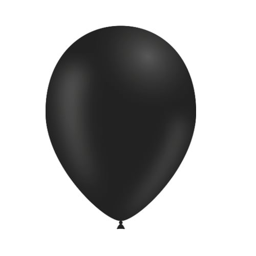Zwarte Ballonnen 25cm 10st