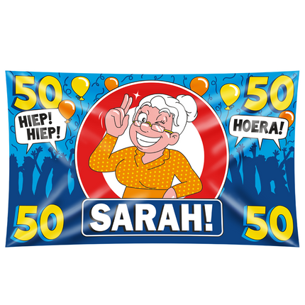 Sarah Gevelvlag 50 Jaar Hoera 1,5m