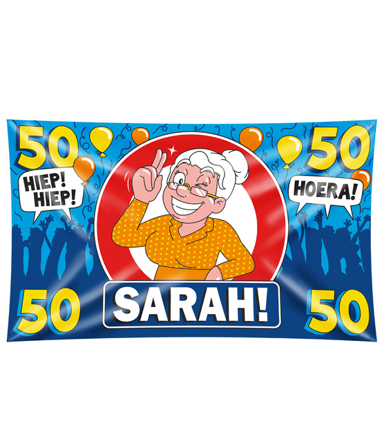 Sarah Gevelvlag 50 Jaar Hoera 1,5m