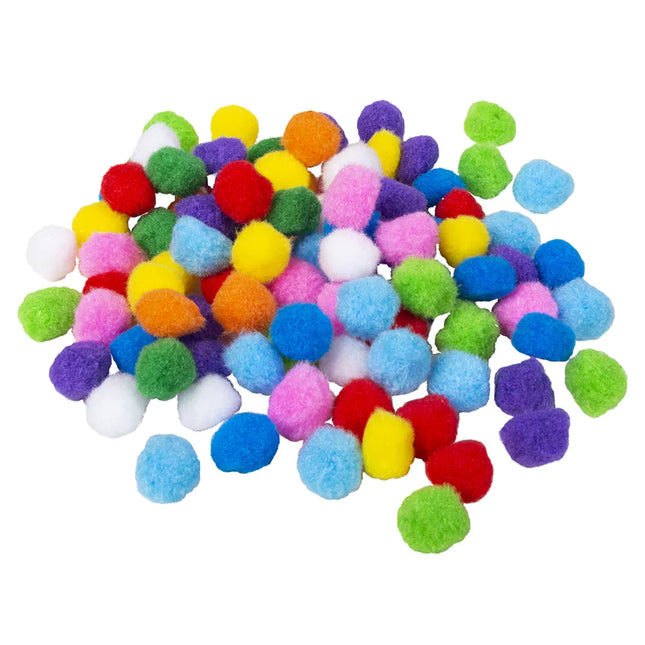 Gekleurde Pompons 100st