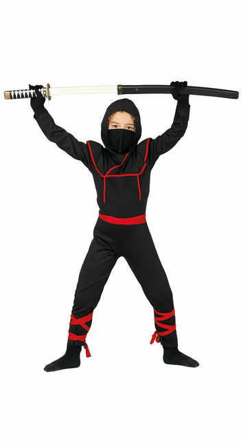 Ninja Pak Kind Rood Zwart
